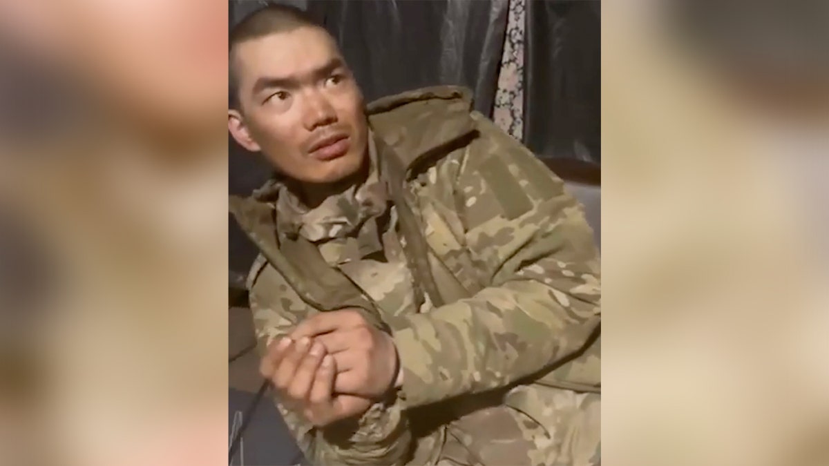 Alleged Chinese soldier captured in Ukraine.