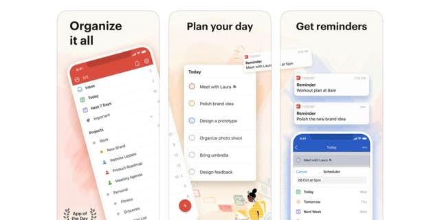 The app even allows you to set reminders so you don't forget to complete anything.
