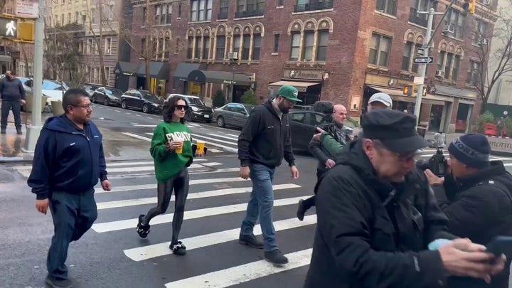 Hilaria Baldwin grabs coffee morning after husband Alec is charged in "Rust" shooting