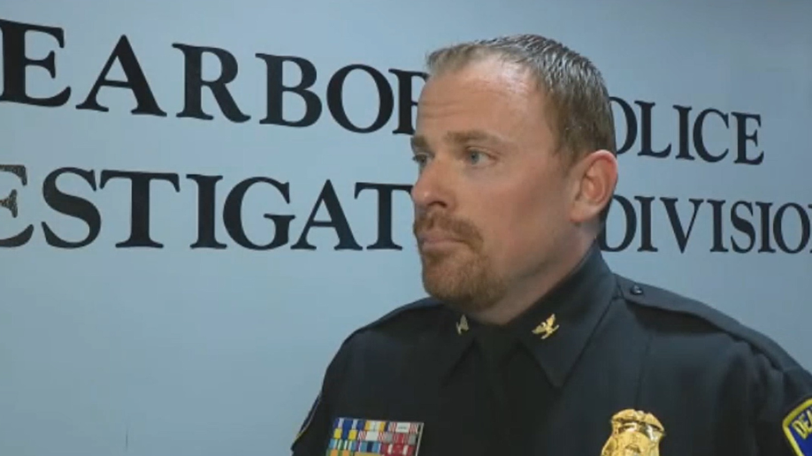 Dearborn Police Commander Tim McHale talks about officer who was shot at while tracking stolen car