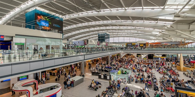 Trace amounts of uranium were found in a package at Heathrow Airport in London on Dec. 29, 2022. 