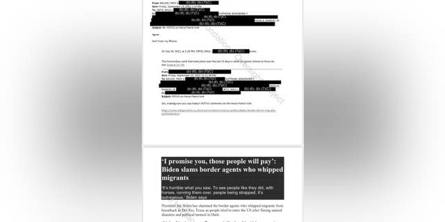 Emails show communications between CBP and DHS officials.