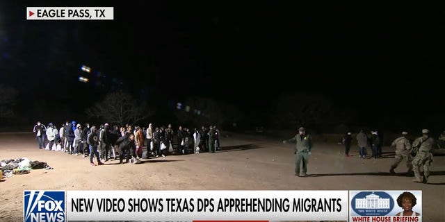 Migrants in Del Rio, Texas.