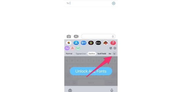 This allows you to see all the fonts available for your iPhone.