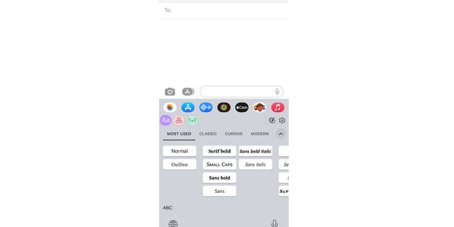 Here's where you can select which iPhone font to use.