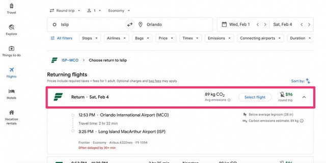 Book Flights on Google Flights