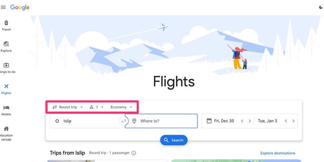 Book Flights on Google Flights