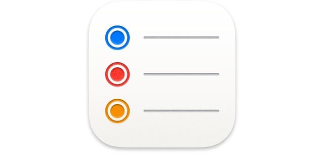 Reminders app icon