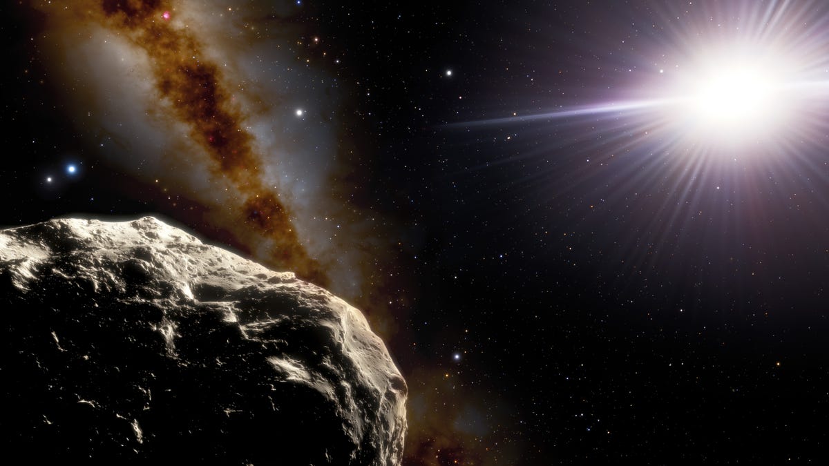 An asteroid in the inner solar system