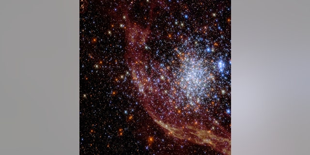 For this Hubble image, five filters were used with the camera to gather data. Two of the filters were at near-ultraviolet wavelengths, two more at visible light wavelengths and the final one was in the near-infrared.