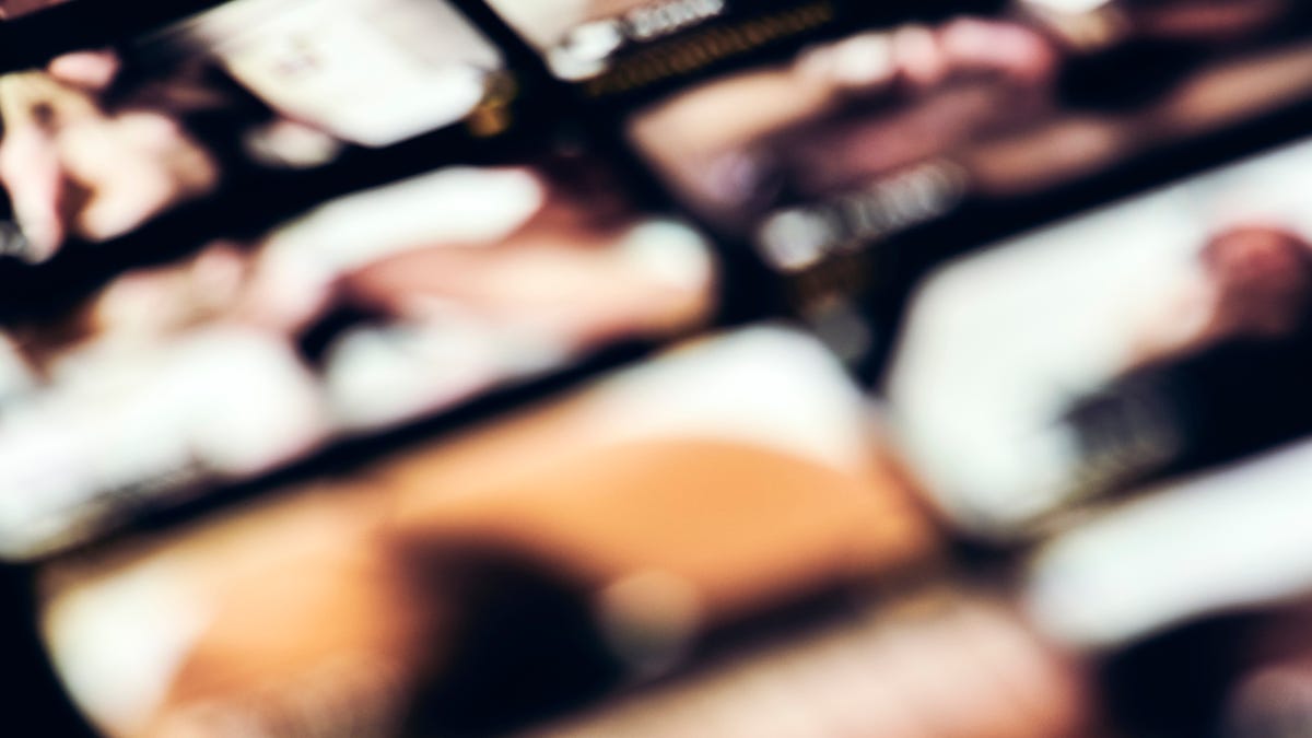 Several out-of-focus images