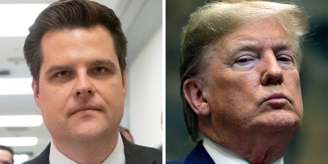 Rep. Matt Gaetz voted for former President Trump to serve as speaker of the House.