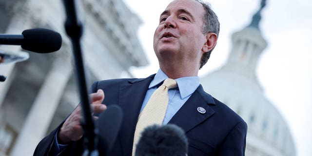 House Speaker Kevin McCarthy says Rep. Adam Schiff, D-Calif., pictured here, will not serve on the House Intelligence Committee.