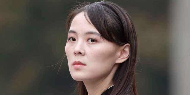 Kim Yo Jong, sister of North Korea's leader Kim Jong Un, attends a ceremony in Hanoi, Vietnam, on March 2, 2019. Yo Jung condemned the decision by the United States to supply Ukraine with MI Abrams tanks to help fight off Russia.