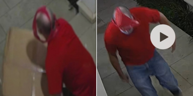 Survellance video of the incident was handed to police, which assisted in locating Gougler, according to police, who said the suspect lived near the home he allegedly stole the package from.