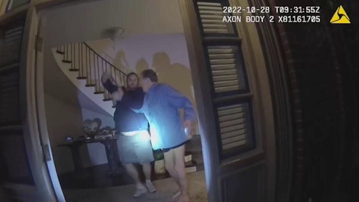 Paul Pelosi attack seen on police bodycam footage