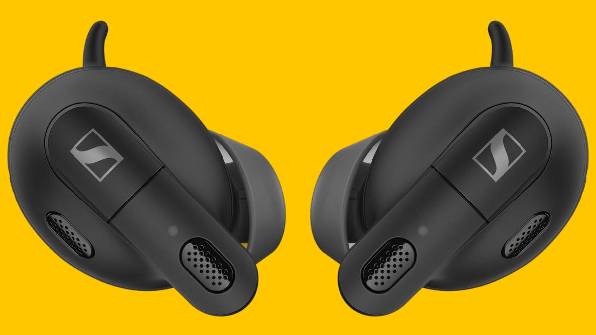 The Sennheiser Conversation Clear Plus are sound-enhancing earbuds