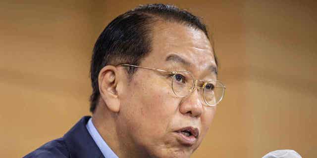 South Korean Unification Minister Kwon Youngse speaks at the Government Complex in Seoul, South Korea, on Jan. 27, 2023. South Korea’s government said Friday it will try to provide humanitarian assistance to North Korea in an attempt to soften a diplomatic freeze.