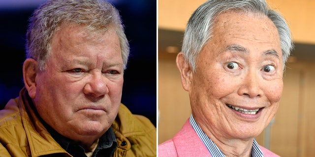 The long-standing feud between former "Star Trek" co-stars William Shatner, left, and George Takei continues.