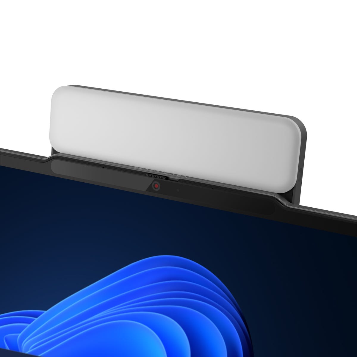Lenovo's Magic Bay Light attachment on laptop