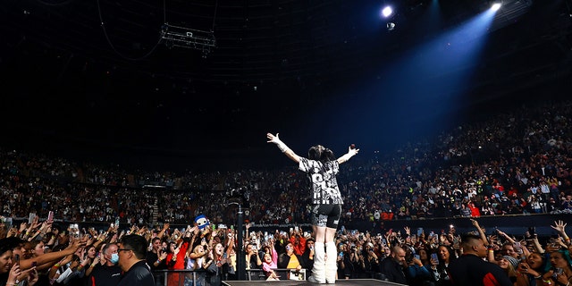 Billie Eilish performs onstage at The Kia Forum on December 13, 2022 in Inglewood, California. 