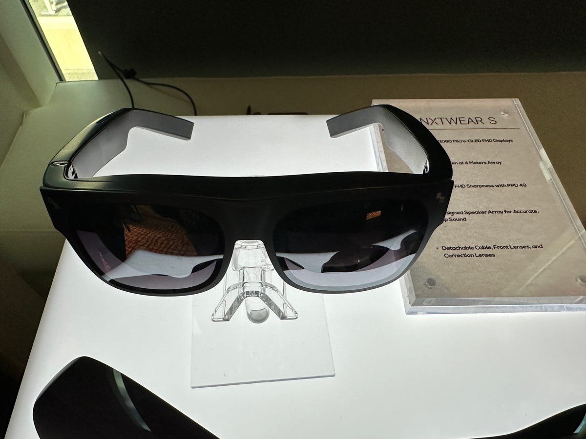 A pair of mirrored glasses made by TCL