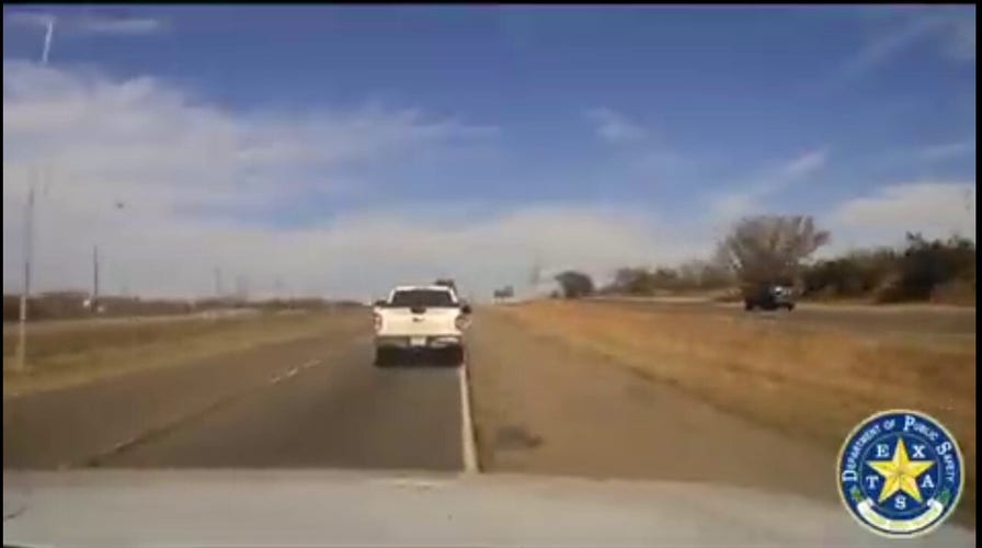 Texas authorities arrest several illegal immigrants after a car chase during a suspected human smuggling attempt