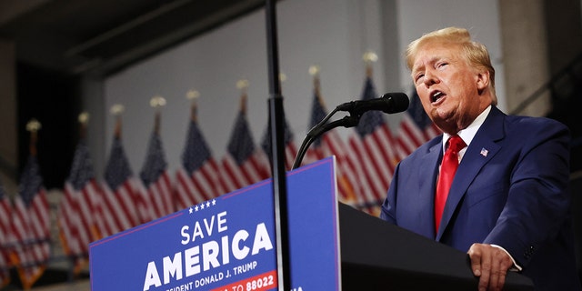 Former president Donald Trump on September 03, 2022, in Wilkes-Barre, Pennsylvania. 