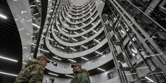 An interior view shows PMC Wagner Centre, which is a project implemented by the businessman and founder of the Wagner private military group Yevgeny Prigozhin, during the official opening of the office block in Saint Petersburg, Russia, November 4, 2022. 