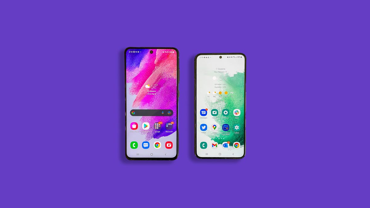 Samsung S22 and S21 FE compared
