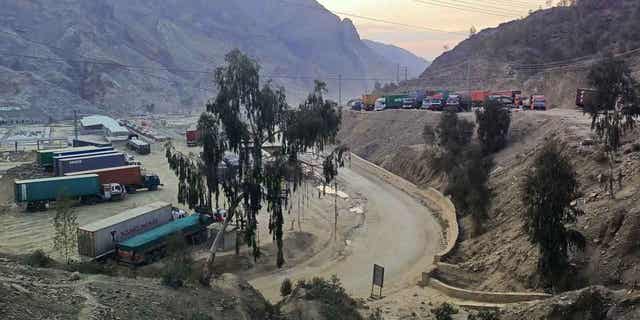 Afghan Taliban rulers closed a key crossing point along the Afghan-Pakistan border on Feb. 21, 2023. 