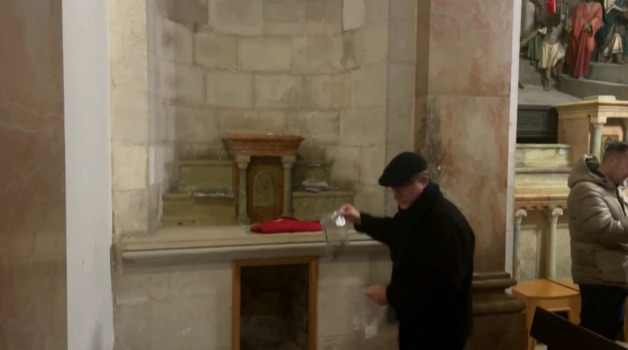 Jesus statue vandalized in Jerusalem church