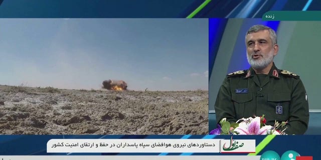 Iran unveiled what it says is a new long-range cruise missile, Friday, Feb. 24, 2023.