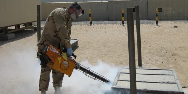A new device developed at the University of Florida provides protection from mosquitoes for an extended period of time for members of the U.S. military.