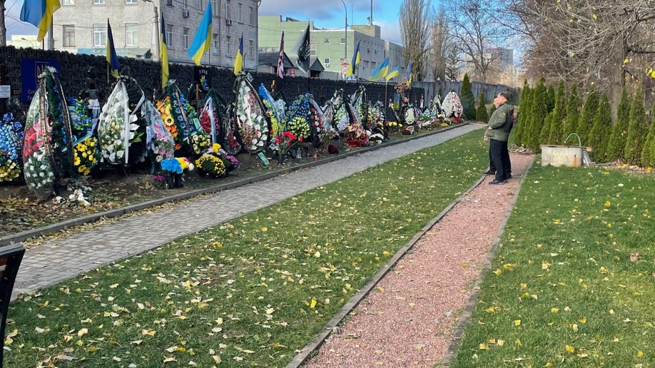Cemetery in Kyiv.