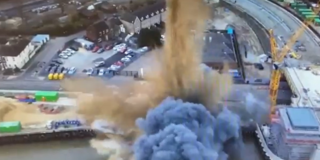 A World War II bomb exploded in the English town of Great Yarmouth on Friday as workers were attempting to diffuse it, according to police.