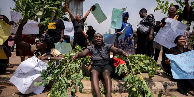 Nigerians protest the early results of the nation's high-stakes election, which competing political parties believe is rigged in favor of incumbents.