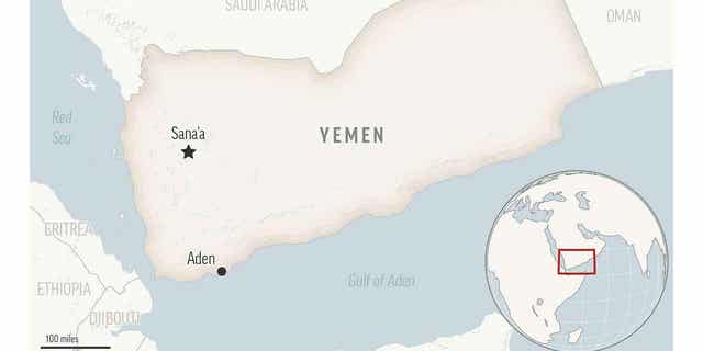 Yemen locator map