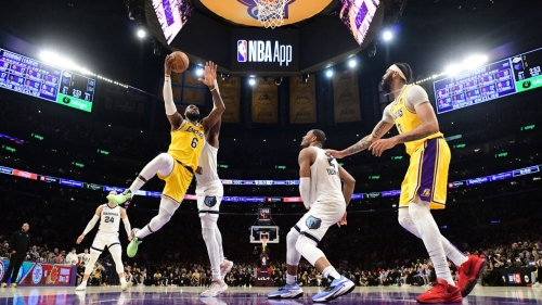 The 19-time All-Star scored 22 points to go with an incredible 20 rebounds. 