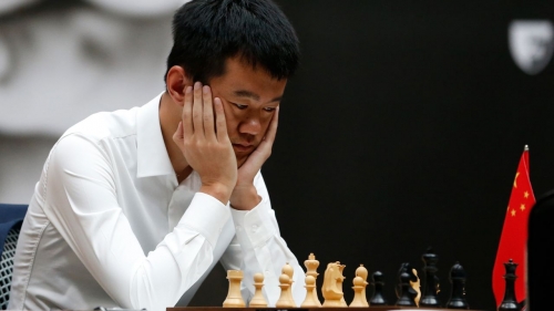 Ding will be playing with his white pieces for the winner-takes-all game.