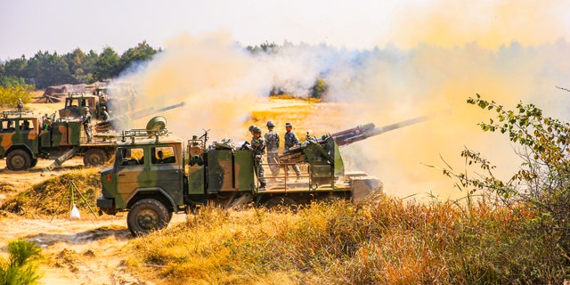 China military tanks