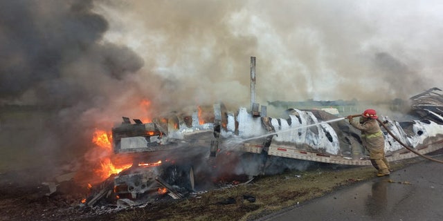 Mexico deadly highway crash scene