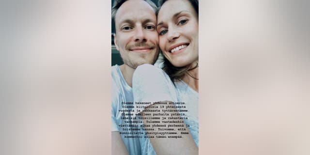 Sanna Marin photo with husband