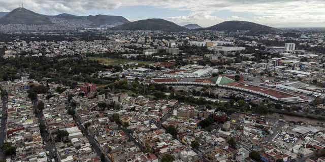 Aerial view of Mexico City