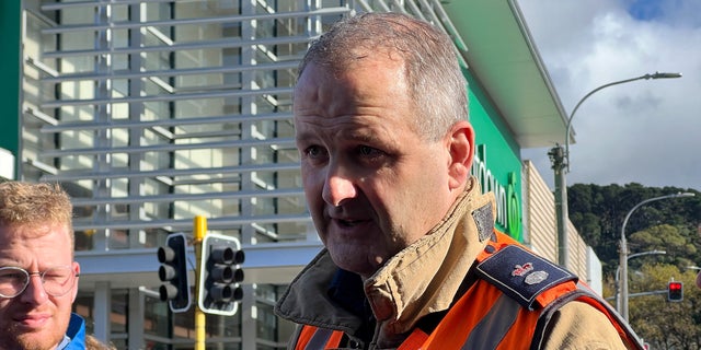 New Zealand emergency official talks to press
