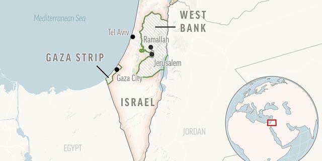 map of israel