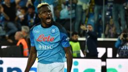Soccer Football - Serie A - Udinese v Napoli - Dacia Arena, Udine, Italy - May 4, 2023
Napoli's Victor Osimhen celebrates scoring their first goal REUTERS/Jennifer Lorenzini