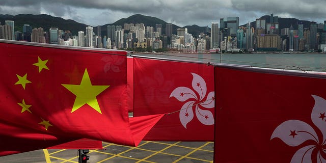 chinese, hong kong flags