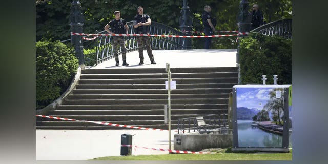 French Alps park stabbing scene