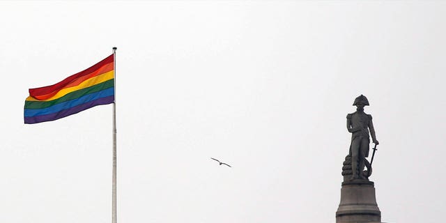 Pride flag in Britain
